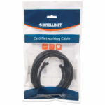 Cable De Red S/Ftp - Cat6A, 3M (10Ft), 100 Cobre, Hasta 10Gb, Contactos 50Micras De Oro, Blindado, Cable Patch Negro Intellinet 741545