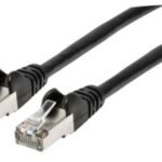Cable De Red S/Ftp - Cat6A, 3M (10Ft), 100 Cobre, Hasta 10Gb, Contactos 50Micras De Oro, Blindado, Cable Patch Negro Intellinet 741545