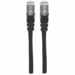 Cable De Red S/Ftp - Cat6A, 4.2M (14Ft), 100 Cobre, Hasta 10Gb, Contactos 50Micras De Oro, Blindado, Cable Patch Negro Intellinet 741552