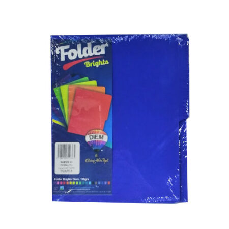 Folder Diem Brights C/25 Piezas Color Azul Cobalto / Ff24 Tamaño Carta 7506231508443 –