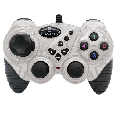 Control Brobotix 751899B – Gamepad, Pc, 10 Botones