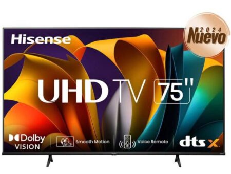 Pantalla 75 Inc Smart Tv 4K UHD Vidaa