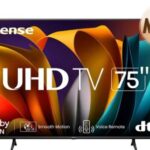 SMART TV 75" HISENSE 75A6N 4K TV/UHD/3840X2160P/HDMI/USB 2.0/COLOR NEGRO