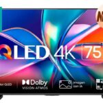 Hisense Pantalla QLED 4K 75 Inc Smart Tv Vidaa