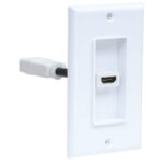Cople HDMI Blanco Con Faceplate 1 Puerto