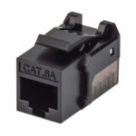 CONECTOR JACK KEYSTONE CAT6A FASTPUNCH INTELLINET 772327 NEGRO