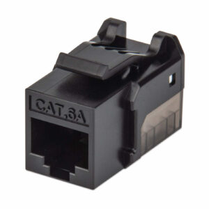 CONECTOR JACK KEYSTONE CAT6A FASTPUNCH INTELLINET 772327 NEGRO