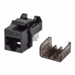 Jack RJ45 Cat6A Utp Keystone De Impacto Negro