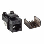 Jack RJ45 Cat6A Utp Keystone De Impacto Negro