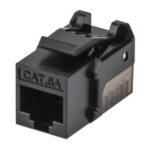 Jack RJ45 Cat6A Utp Keystone De Impacto Negro