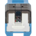 Conector Jack Keystone Cat6A Intellinet 772334 Color Azul/Negro