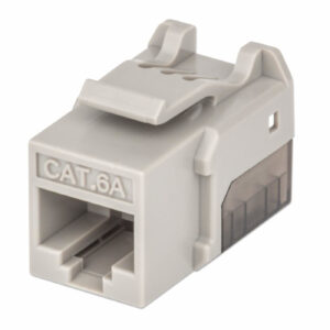 CONECTOR JACK KEYSTONE CAT6A FASTPUNCH INTELLINET 772341 GRIS