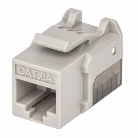 Jack RJ45 Cat6A Utp Keystone De Impacto Gris
