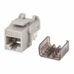 Jack RJ45 Cat6A Utp Keystone De Impacto Gris