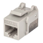 Jack RJ45 Cat6A Utp Keystone De Impacto Gris