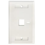 Tapa De Pared Faceplate Placa 1 Puerto Perforacion Para Etiqueta
