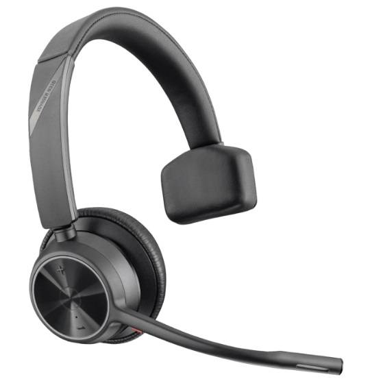Diadema Audifono C/microfono Alambrico Poly Voyager 4310 Con Base/binaural/bluetooth/color Negro, 77y92aa