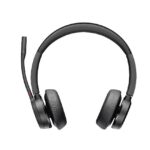 Diadema Audifonos C/Microfono Binaural Inalambricos Poly Voyager 4320/Bluetooth/USB-A /Adaptador Bt700/Soporte De Carga/Color Negro/Certificacion Microsoft Teams/77Z00Aa