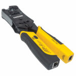 Pinza Crimpeadora Para Plugs RJ11/Rj12/RJ45 Con Probador Cables