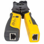 Pinza Crimpeadora Para Plugs RJ11/Rj12/RJ45 Con Probador Cables