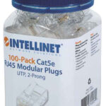 100 Piezas Conector Plug RJ45 Cat. 5E Intellinet 790055