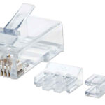 BOTE C/80 PIEZAS PLUG RJ-45 CAT6A UTP SOLIDO TRANSPARENTES INTELLINET 790550
