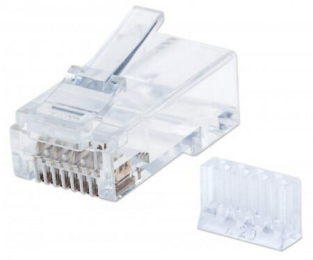 Plug Modular RJ45 Utp Cat6 Multifilar 90Pzs Contacto Chapa Oro