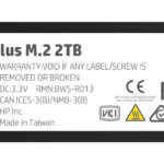 U. ESTADO SOLIDO SSD M.2 2TB HP FX900 PLUS, NVME, PCI EXPRESS 4.0, 7F618AA