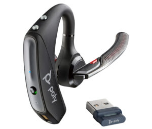 MANOS LIBRES POLY VOYAGER 5200 7K2F3AA, 206110-102 BLUETOOTH, INALAMBRICO, USB A, NEGRO/GRIS