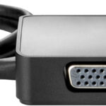 HUB USB-C HP 7PJ38AA, HDMI: 3840X2160 A 30HZ, 1 VGA: 1080P A 60HZ, 2 USB-A 3.0 DE CARGA, COLOR NEGRO