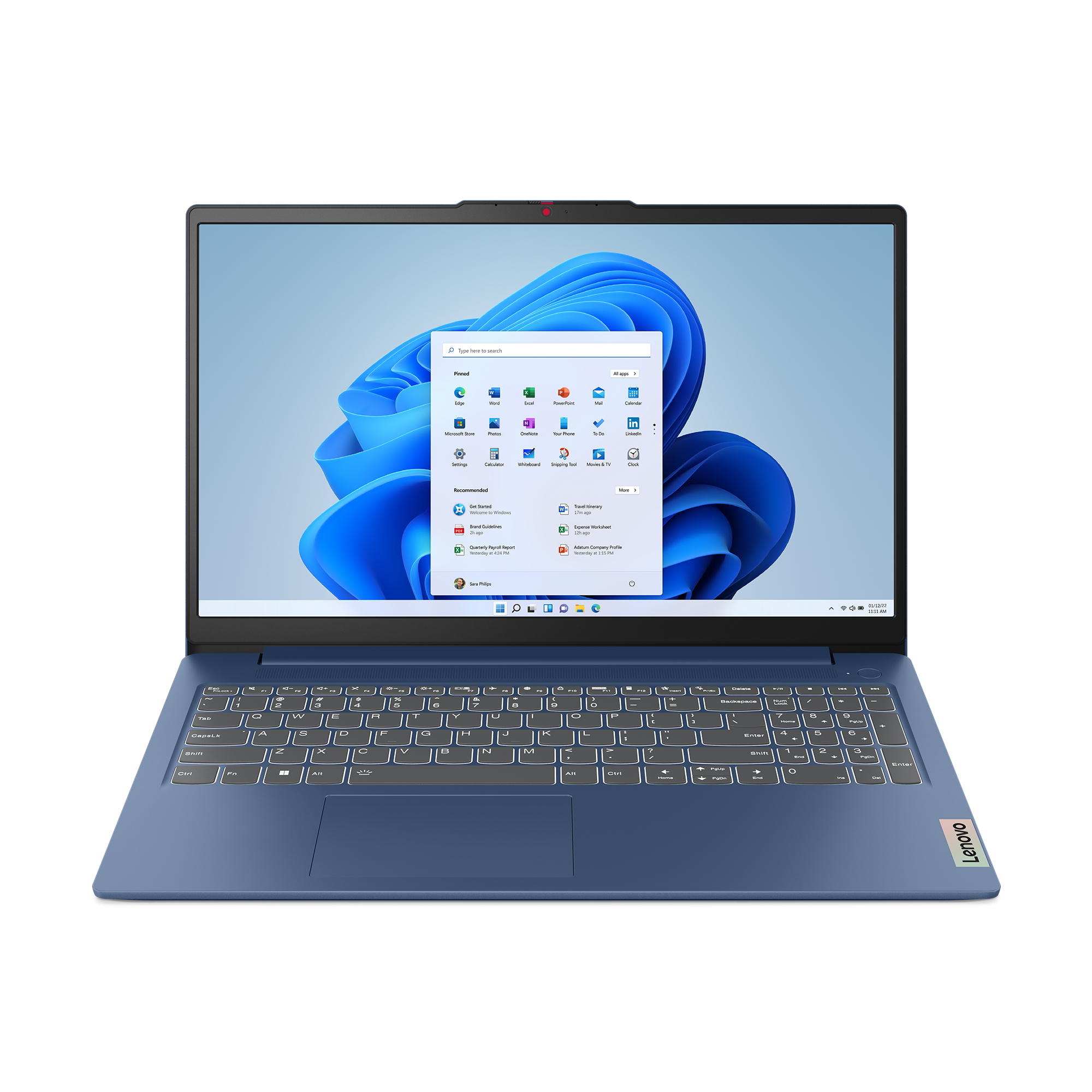 Laptop Lenovo Ideapad Slim 3 15iru8 15.6" Full Hd Ci5-1335u 1.30ghz/8gb/512gb Ssd/win 11h/español/azul, 82x70003lm