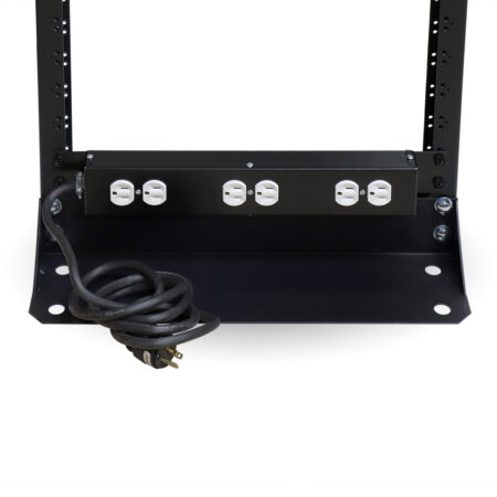 Barra Para Rack De 6 Contactos 15 Amperes 1U Brobotix 810624 – Negro, Acero, 1U