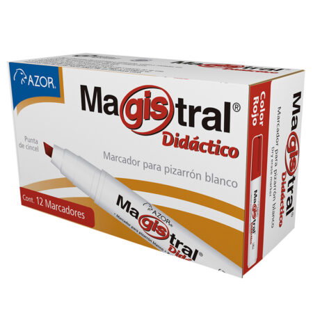 Marcador Magistral Azor 8350Ro Paquete De 12 Piezas – Rojo