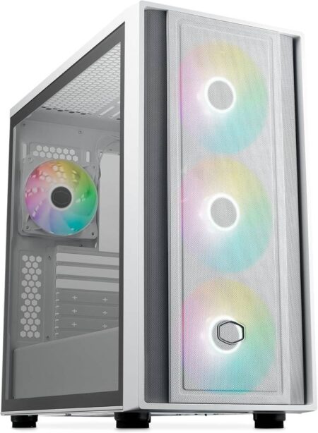 Gabinete Gaming Cooler Master Masterbox 600 Argb (Mb600-Wgnn-S00) – Color Blanco