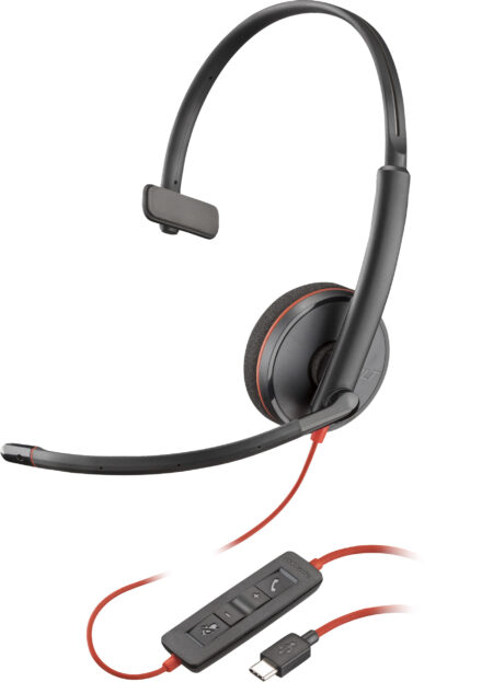 HP Poly Blackwire 3210 Mono USB-C Headset USB-C/A Adptr (Bulk)