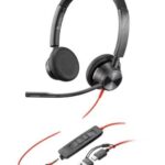 HP Poly Blackwire 3325 Teams USB-C Headset 3.5Mm USB-C/A Adpter