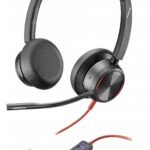 HP Poly Auriculares estéreo USB-C Poly Blackwire 8225 con certificación de Microsoft Teams + adaptador USB-C/A