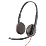 Diadema Audifonos C/Microfono Alambricos Poly Blackwire 3225/Binaural/USB-C A USB-A/3.5Mm/Color Negro/8X229A6