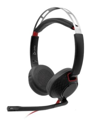 DIADEMA AUDIFONO C/MICROFONO BLACKWIRE 522 ALAMBRICO POLY 8X231AA 3.5MM/BINAURAL/USB-C/A/COLOR NEGRO