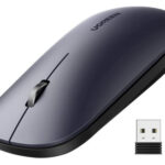 Mouse Inalambrico Optico Ugreen 90372, 2.4Ghz, Alcance 10M, RF Inalambrico, 4000 Dpi, Negro
