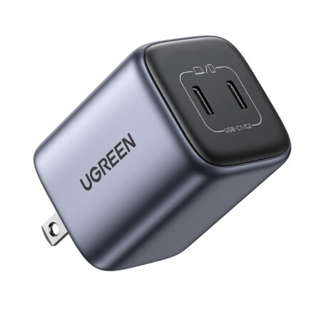 Cargador De 2 Puertos USB-C De Carga Rapida 45W Ugreen 90572, Power Delivery 3.0/Quick Charge 4.0