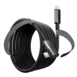 CABLE USB-C UGREEN 90629/5 M/NYLON TRENZADO/CARGA RAPIDA/UN EXTREMO ANGULADO/COLOR NEGRO