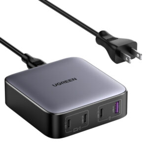 CARGADOR DE ESCRITORIO UGREEN 90736 100W, 4 PUERTOS 3 USB-C, 1 USB-A, POWER DELIVERY 3.0, QUICK CHARGE 4.0, CHIP CONFIABLE Y CARGA INTELIGENTE