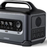 ESTACION DE ENERGIA PORTATIL 600W UGREEN 90997 (680WH)/5 AC 600W/2 USB-C 100W/2 USB-A 22.5W/1 TOMA DE ENCENDEDOR/2 SALIDAS CC5521