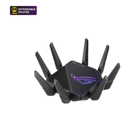 Router ASUS Rog Rapture Gt-Ax11000 Tri-Band WiFi 6 Router Para Gaming - Puerto De 2.5G, Puerto De 10G, Hardware Mejorado, Aceleración De Juego Tres Niveles