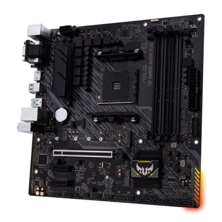 Tarjeta Madre ASUS Tuf Gaming A520M-Plus WiFi Micro ATX – AMD, Ryzen Am4, , M.2, Displayport, HDMI, D-Sub, Puertos USB 3.2 Gen 1, SATA 6 Gbps Y Aura Sync