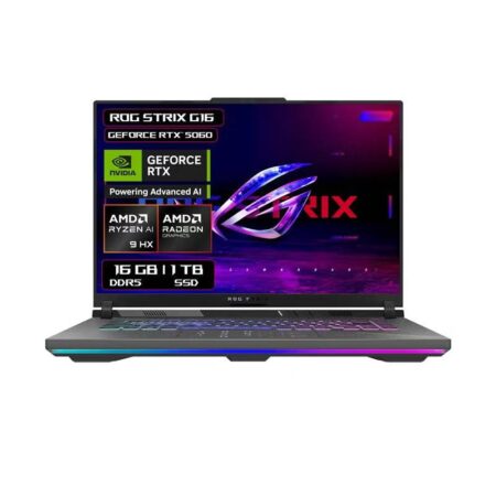 Laptop ASUS G614Pm-Rv053W 16″/AMD Ryzen 9-8940Hx/16Gb RAM/1Tb SSD/HDMI/DP/AMD Radeon Graphics/Windows 11 Home/Color Negro/90Nr0Kw8-M002Z0