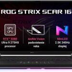 Laptop ASUS Rog Scar 16 16"/Intel U9-275Hx/64Gb RAM/1Tb SSD/HDMI/USB 3.2/Nvidia Geforce Rtx 5080/Windows 11 Home/Color Negro/90Nr0Ld1-M001R0