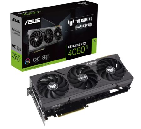 Tarjeta De Video ASUS Tuf Gaming Geforce Rtx™ 4060 Ti Oc Edition 8 Gbgddr6 - PCIE 4.0, HDMI 2.1A, Displayport 1.4ª.