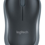 MOUSE INALAMBRICO LOGITECH M185, NEGRO, RECEPTOR MINI, 910-002225